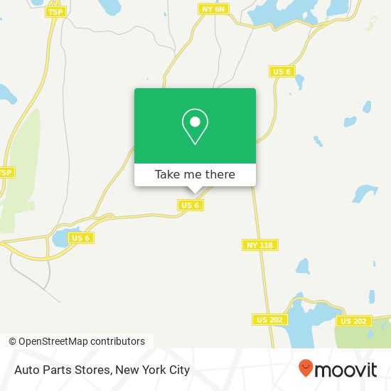 Mapa de Auto Parts Stores