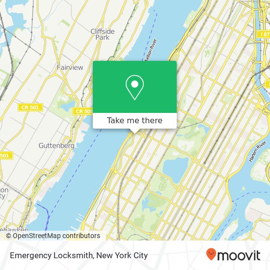 Emergency Locksmith map