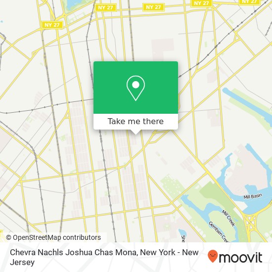Mapa de Chevra Nachls Joshua Chas Mona
