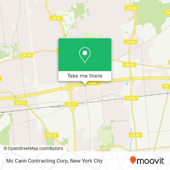 Mc Cann Contracting Corp map