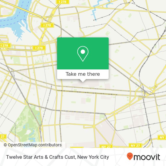 Twelve Star Arts & Crafts Cust map