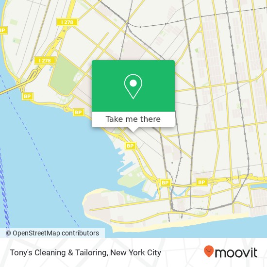 Tony's Cleaning & Tailoring map