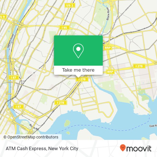 ATM Cash Express map