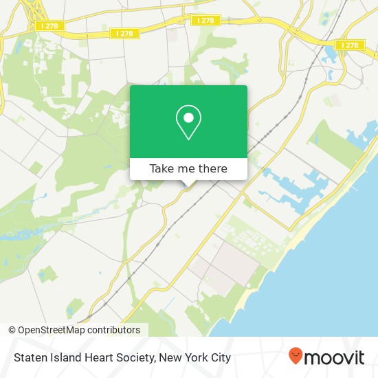 Staten Island Heart Society map