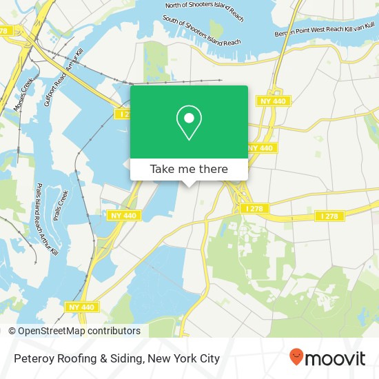 Peteroy Roofing & Siding map