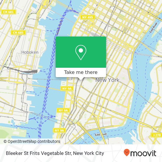 Mapa de Bleeker St Frits Vegetable Str