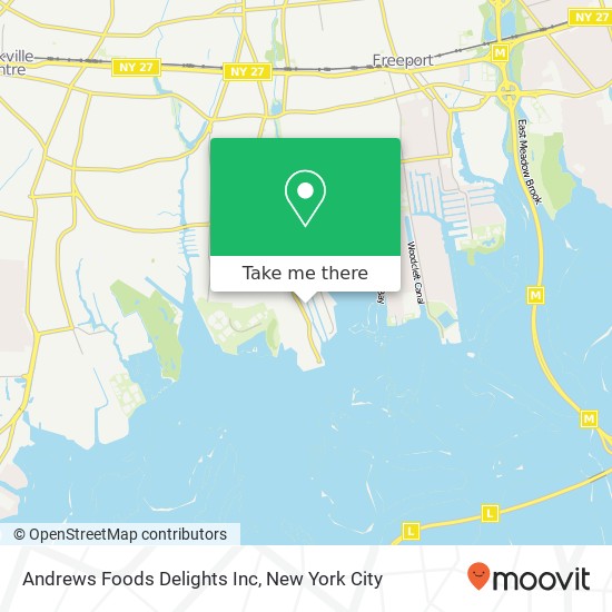 Mapa de Andrews Foods Delights Inc