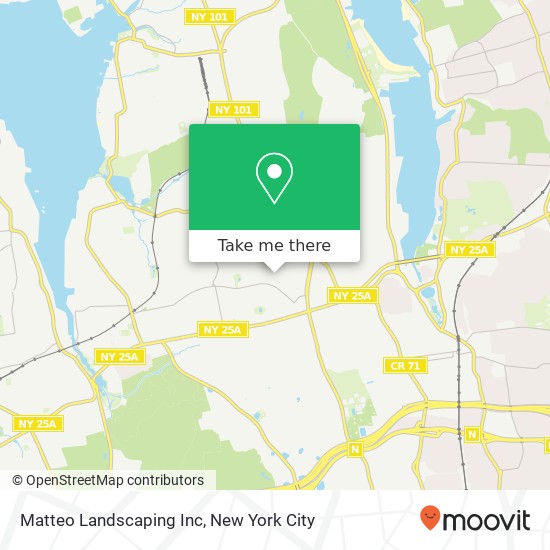 Matteo Landscaping Inc map