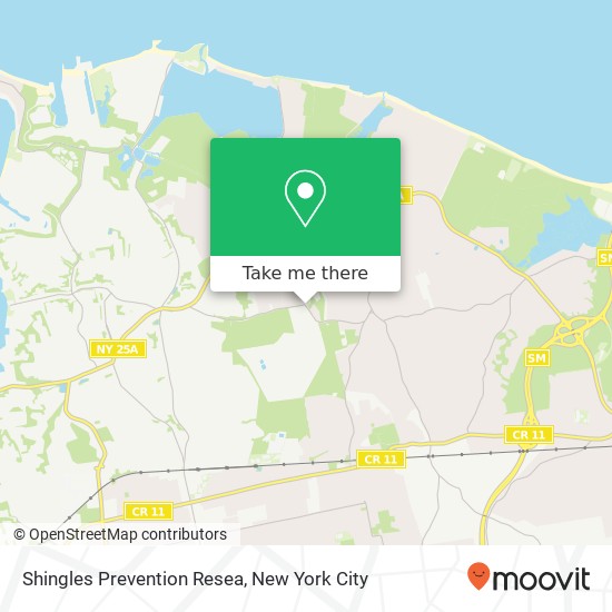 Mapa de Shingles Prevention Resea