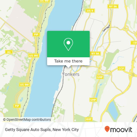 Mapa de Getty Square Auto Supls