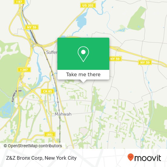 Z&Z Bronx Corp map