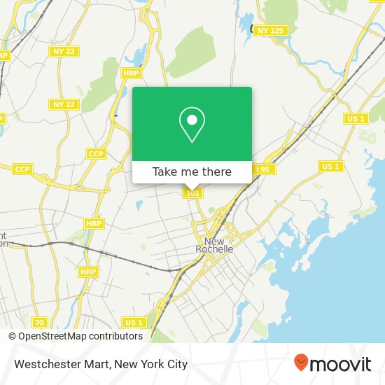 Westchester Mart map