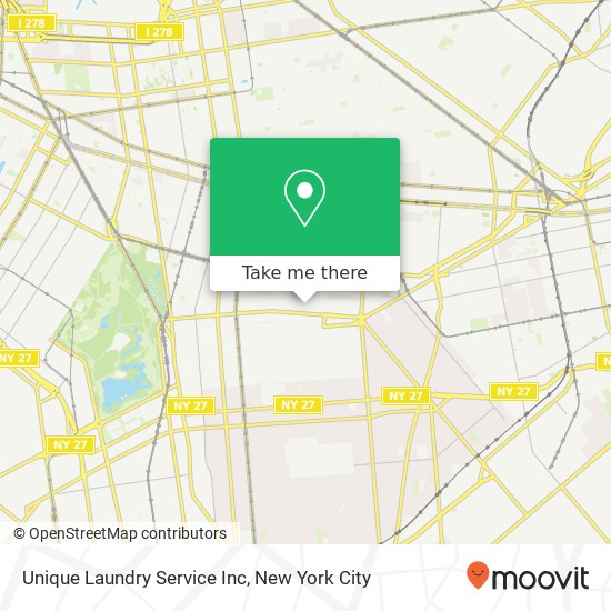 Unique Laundry Service Inc map