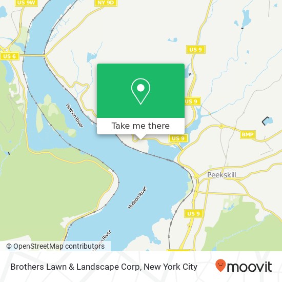 Brothers Lawn & Landscape Corp map