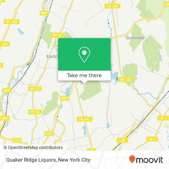 Mapa de Quaker Ridge Liquors