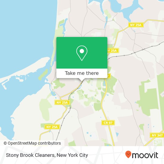Stony Brook Cleaners map