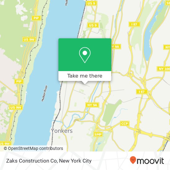 Zaks Construction Co map