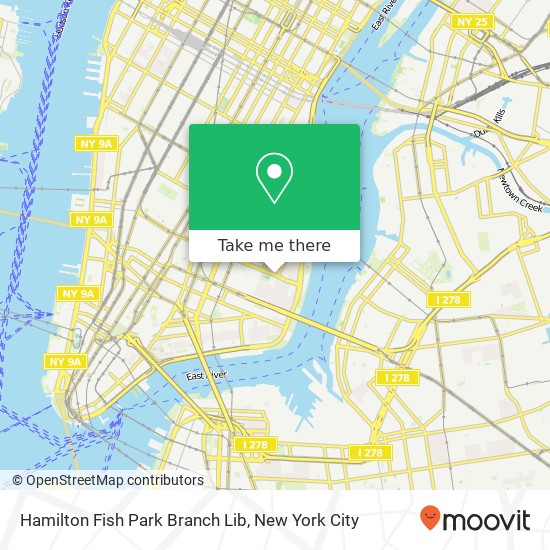 Hamilton Fish Park Branch Lib map