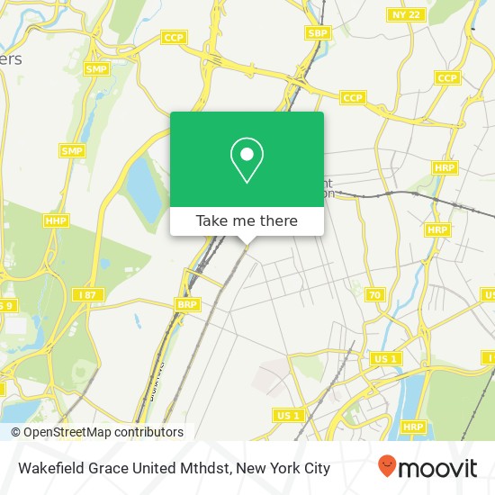 Mapa de Wakefield Grace United Mthdst