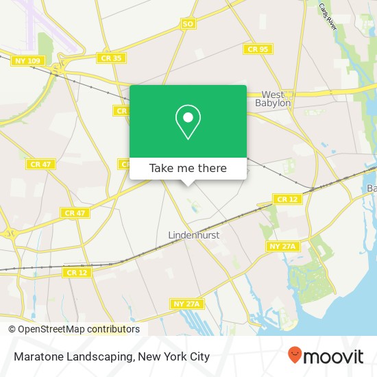 Maratone Landscaping map