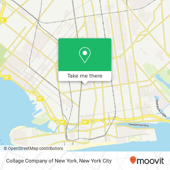 Mapa de Collage Company of New York
