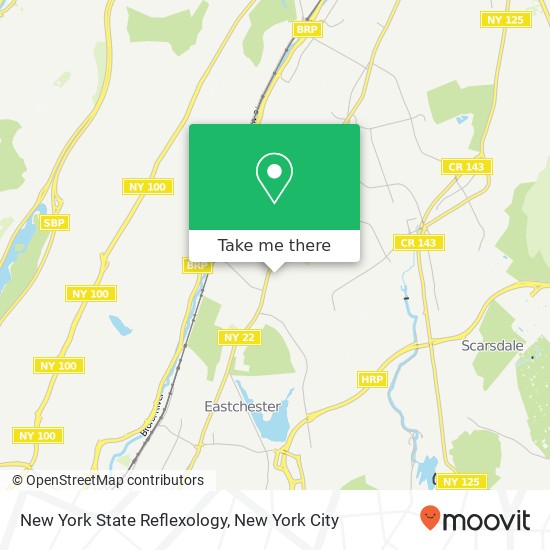 New York State Reflexology map