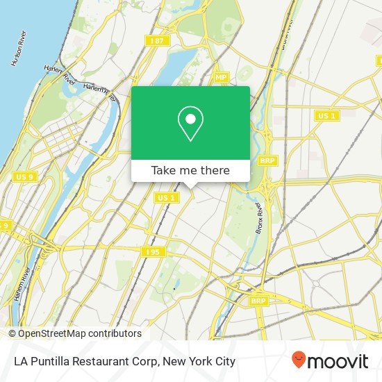 Mapa de LA Puntilla Restaurant Corp