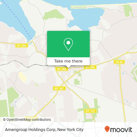 Amerigroup Holdings Corp map
