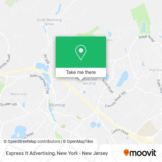 Express It Advertising map