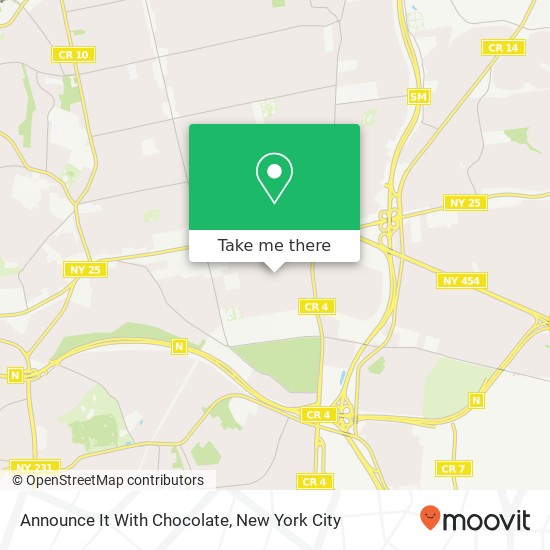 Mapa de Announce It With Chocolate