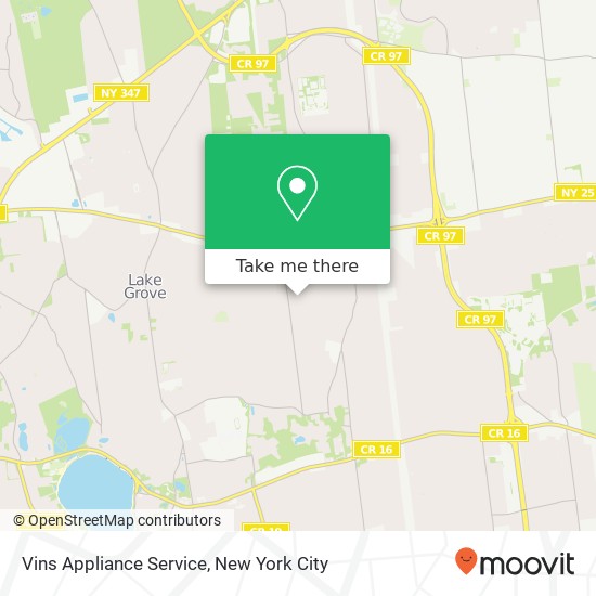 Vins Appliance Service map