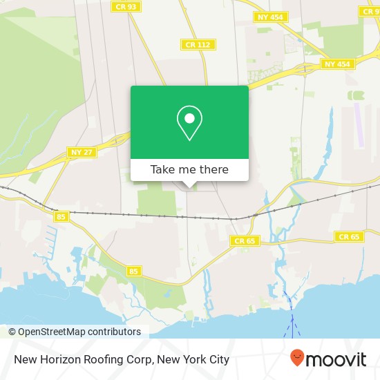 New Horizon Roofing Corp map