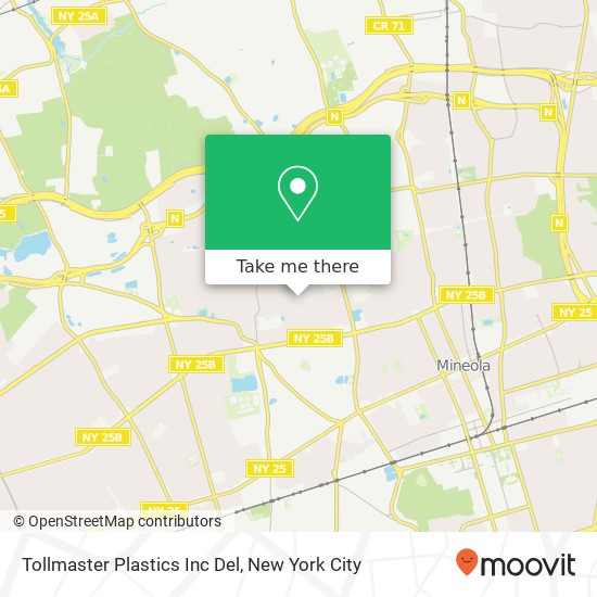 Tollmaster Plastics Inc Del map