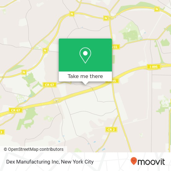 Dex Manufacturing Inc map