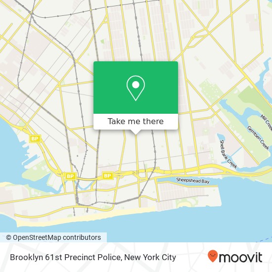 Brooklyn 61st Precinct Police map
