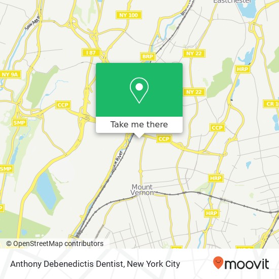 Anthony Debenedictis Dentist map