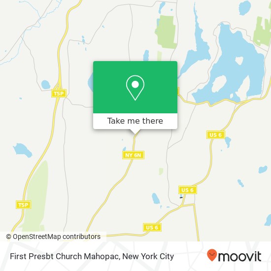 Mapa de First Presbt Church Mahopac