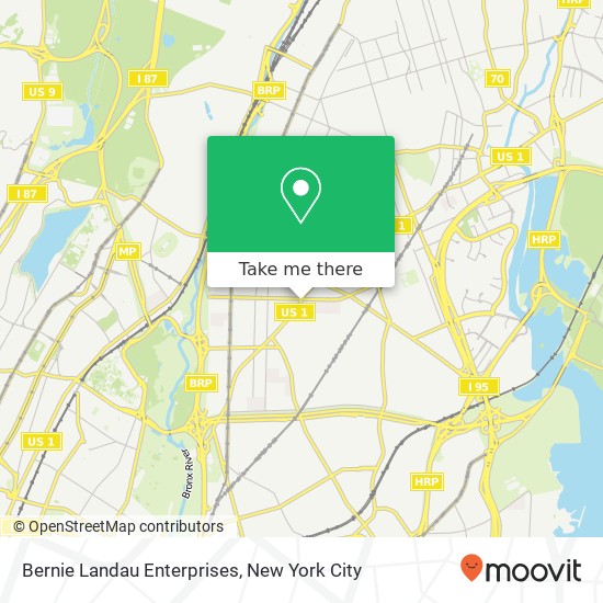Mapa de Bernie Landau Enterprises