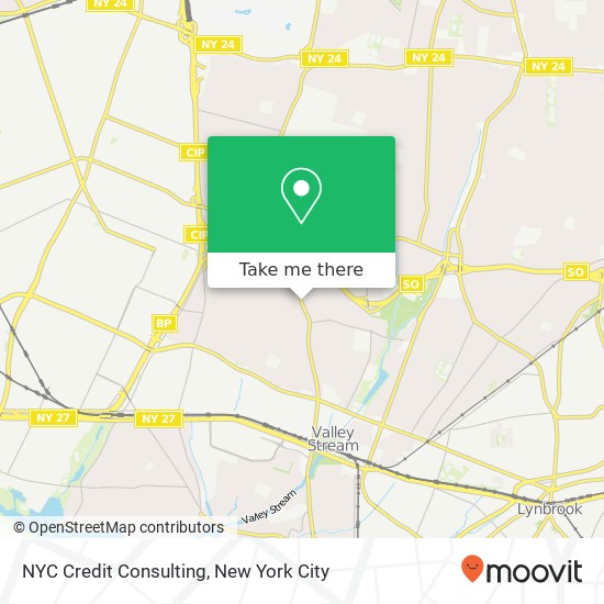 Mapa de NYC Credit Consulting