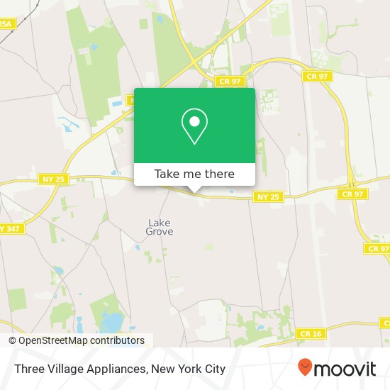 Mapa de Three Village Appliances