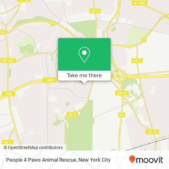 People 4 Paws Animal Rescue map