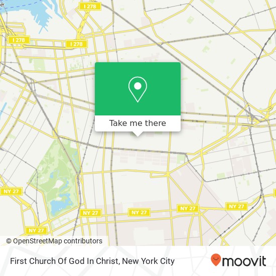 First Church Of God In Christ map
