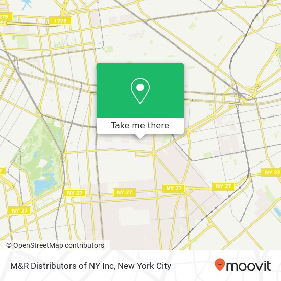 Mapa de M&R Distributors of NY Inc