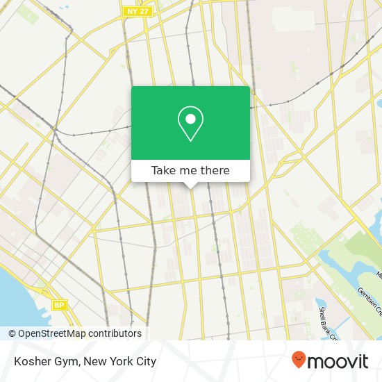 Kosher Gym map