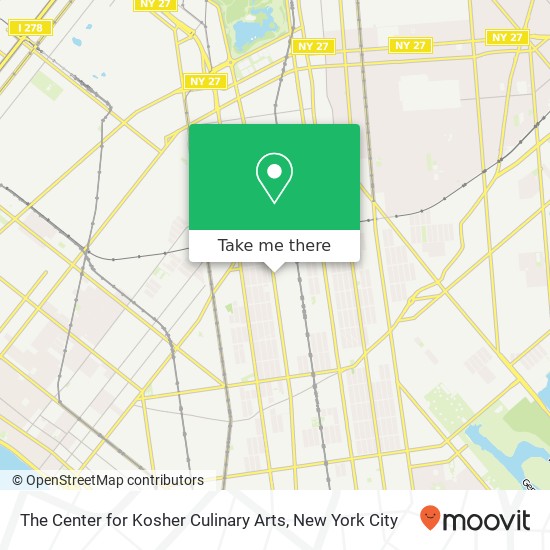 The Center for Kosher Culinary Arts map