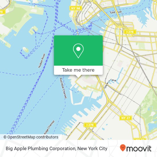 Mapa de Big Apple Plumbing Corporation