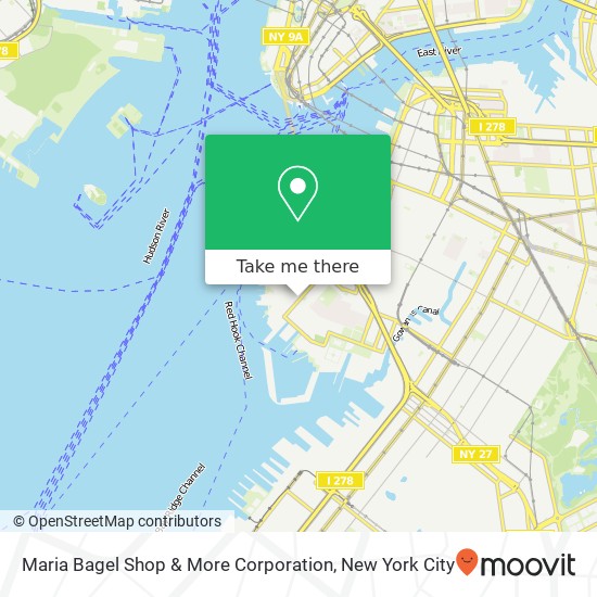 Maria Bagel Shop & More Corporation map