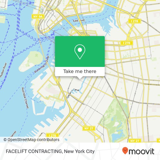 FACELIFT CONTRACTING map