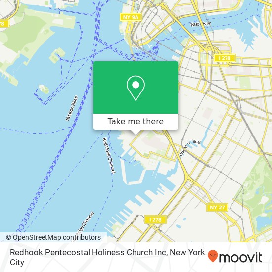 Mapa de Redhook Pentecostal Holiness Church Inc