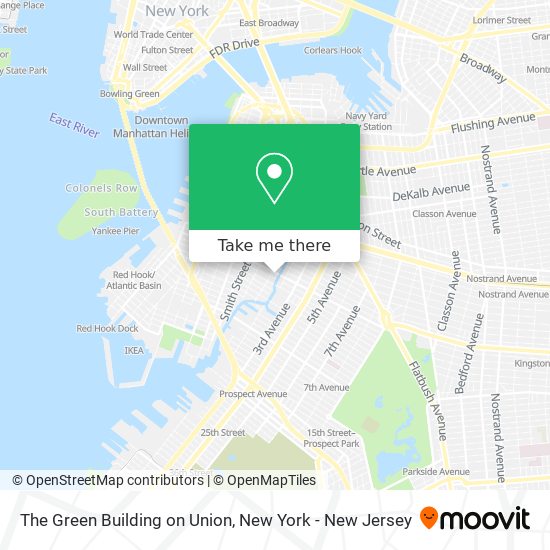 The Green Building on Union map